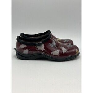 SLOGGERS Shoes Chicken Red Women's 8M Rubber WATERPROOF Rain Garden CLOGS